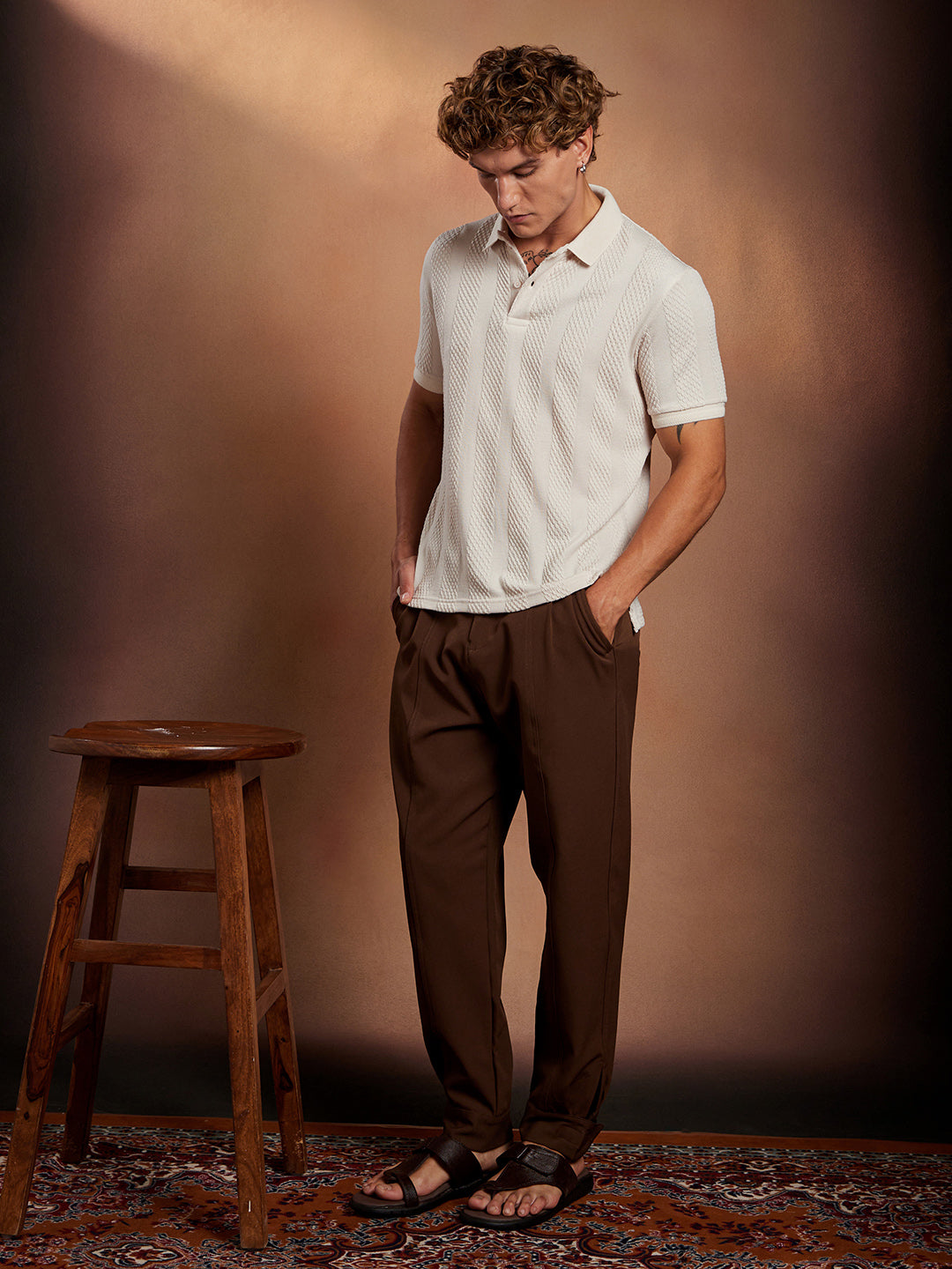 Bi-Panel Polo T-Shirt