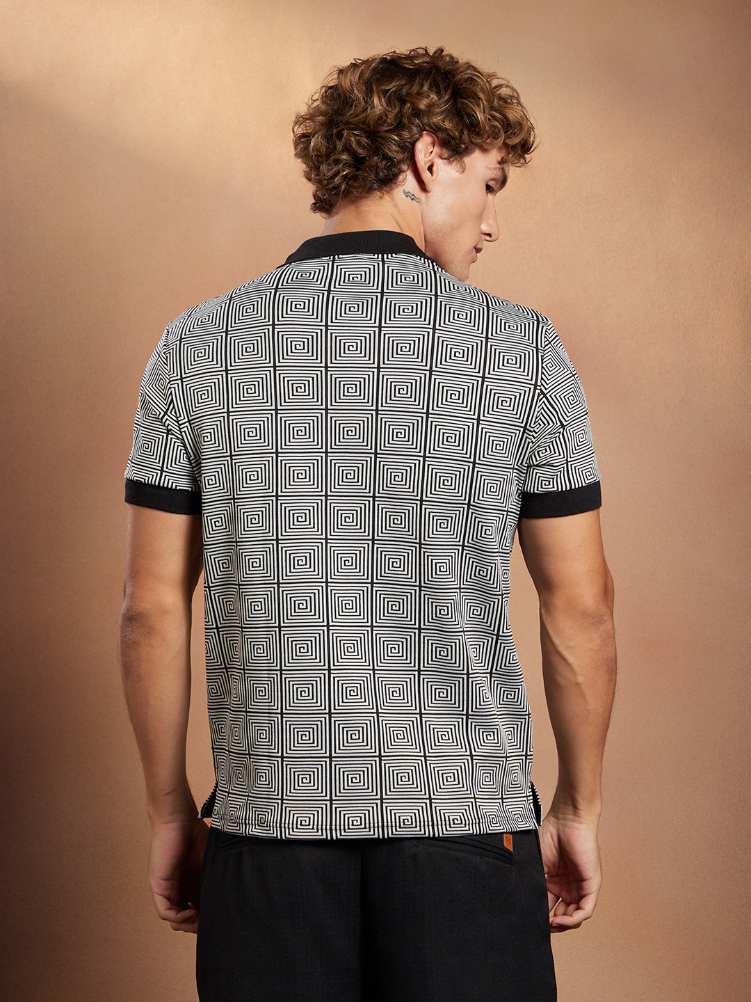 Optical-Illusion Polo T-Shirt