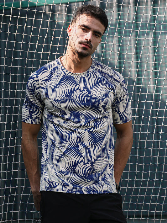 Abstract-Stroke Activewear T-Shirt