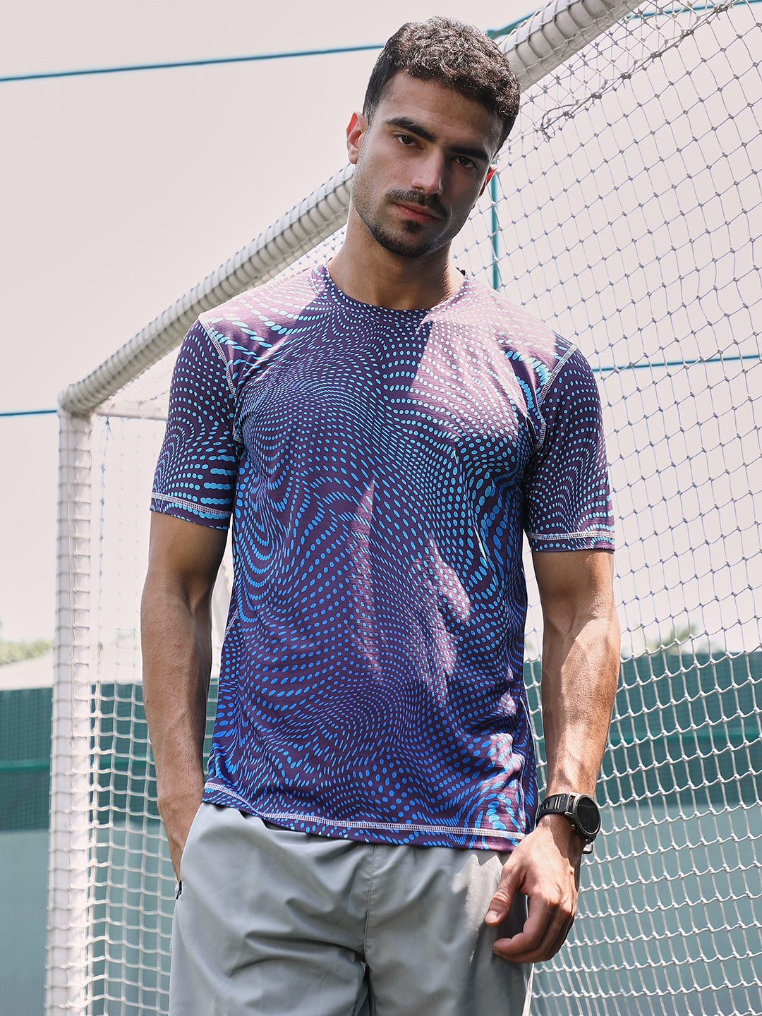 Polka-Swirl Activewear T-Shirt