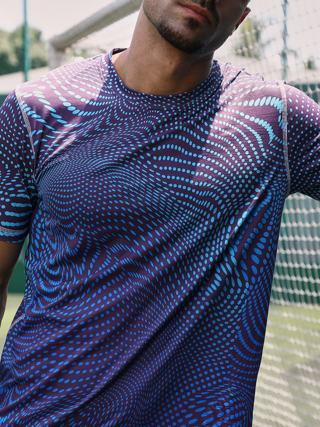 Polka-Swirl Activewear T-Shirt