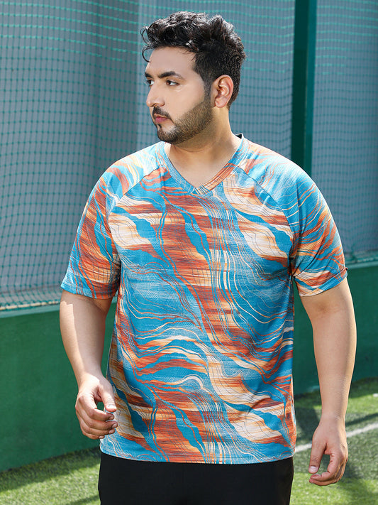 Lined-Dye Activewear T-Shirt