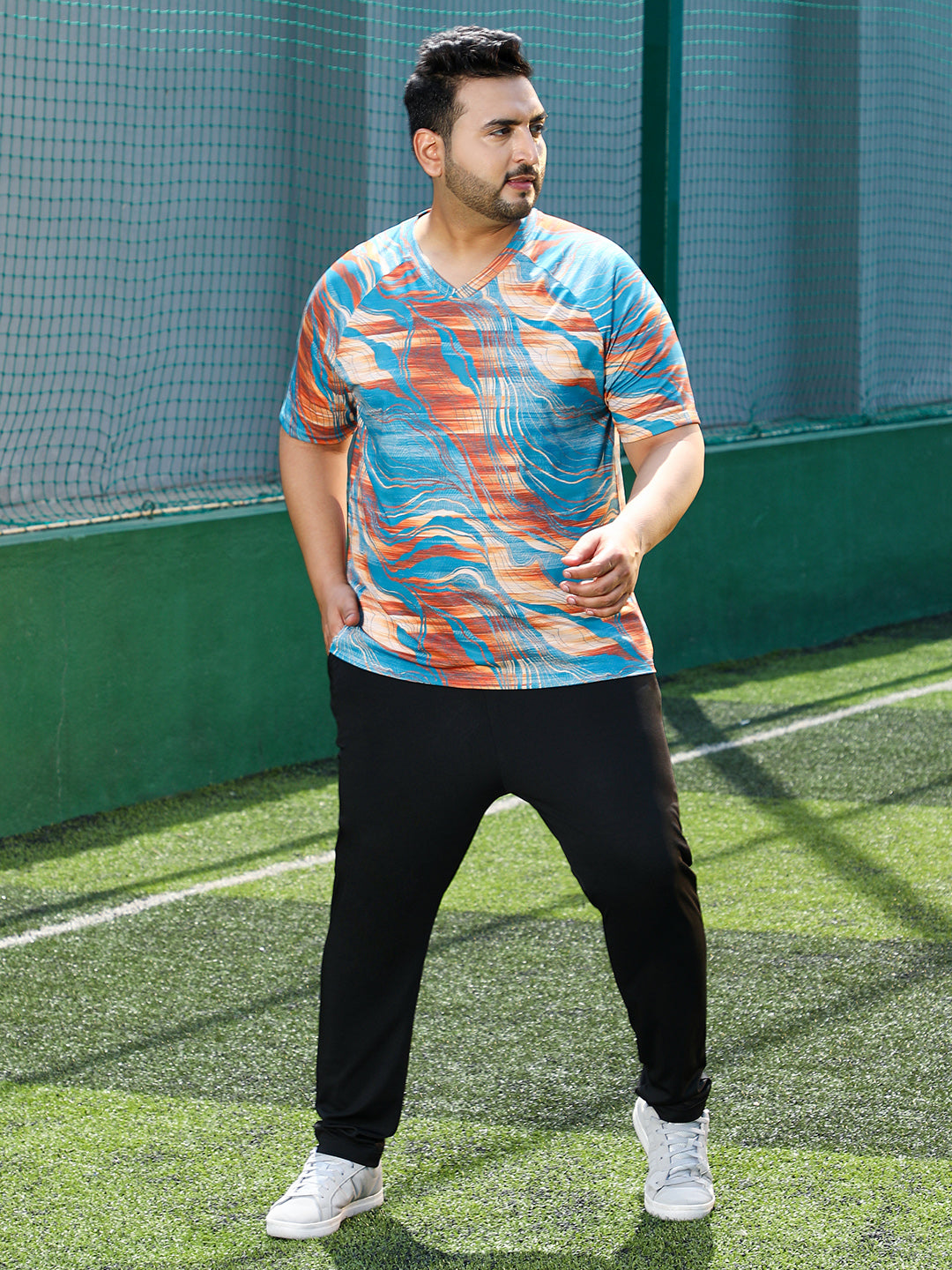 Lined-Dye Activewear T-Shirt