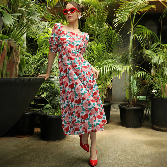 Roses Midi Dress
