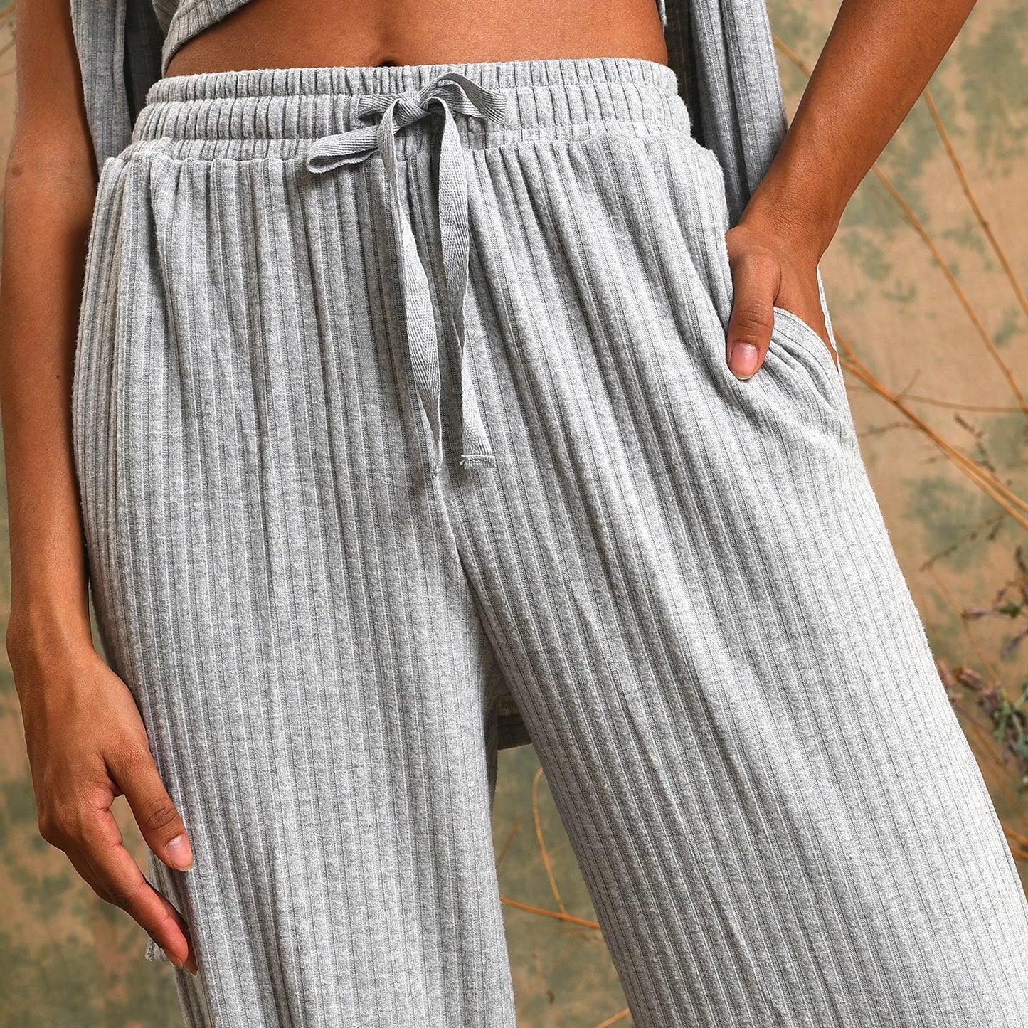 Ribbed Co-Ord Set (3-Piece)