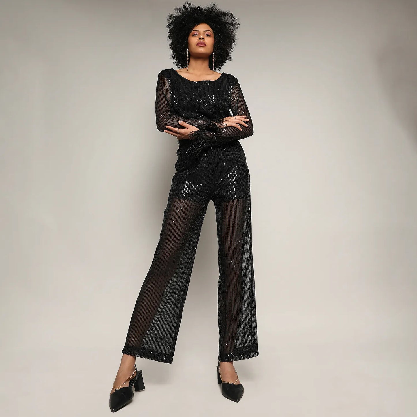 Sheer Sequin Co-Ord Set