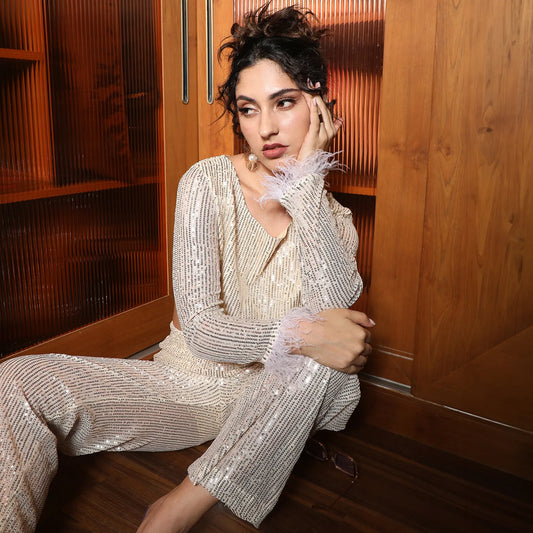 Sheer Sequin Co-Ord Set