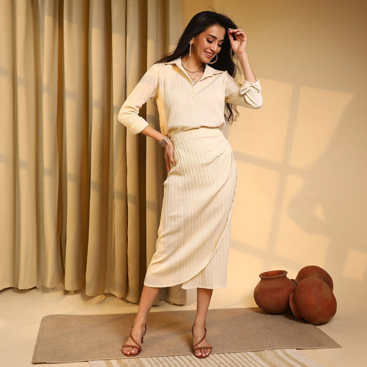 Textured Wrap Co-Ord Set