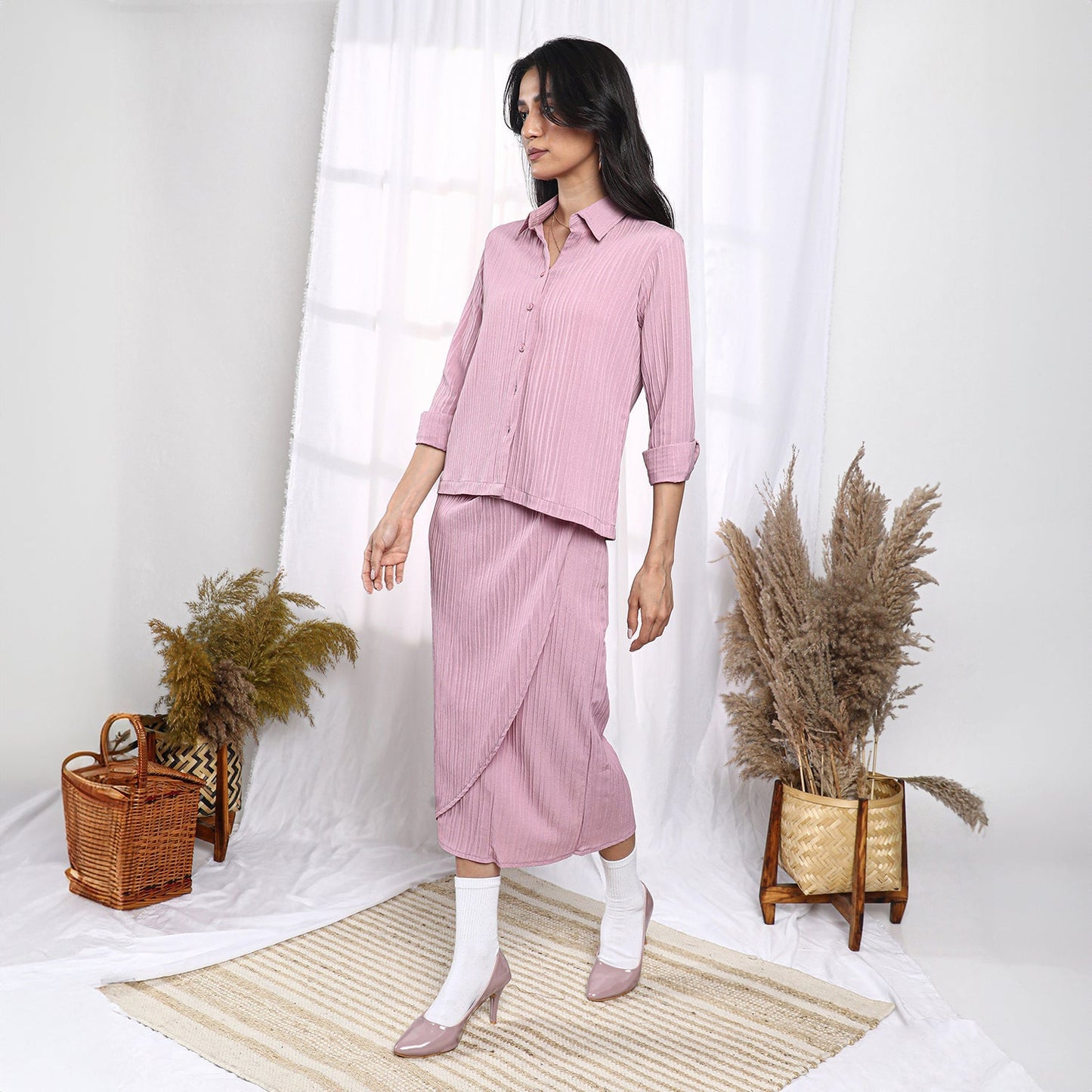 Textured Wrap Co-Ord Set