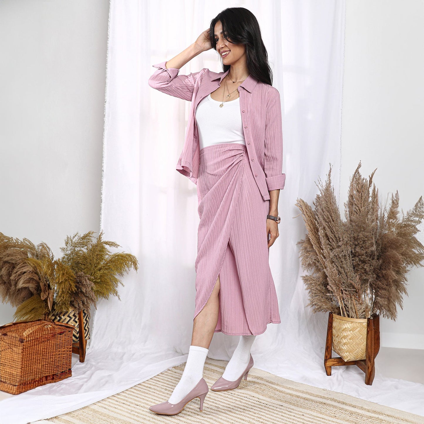 Textured Wrap Co-Ord Set