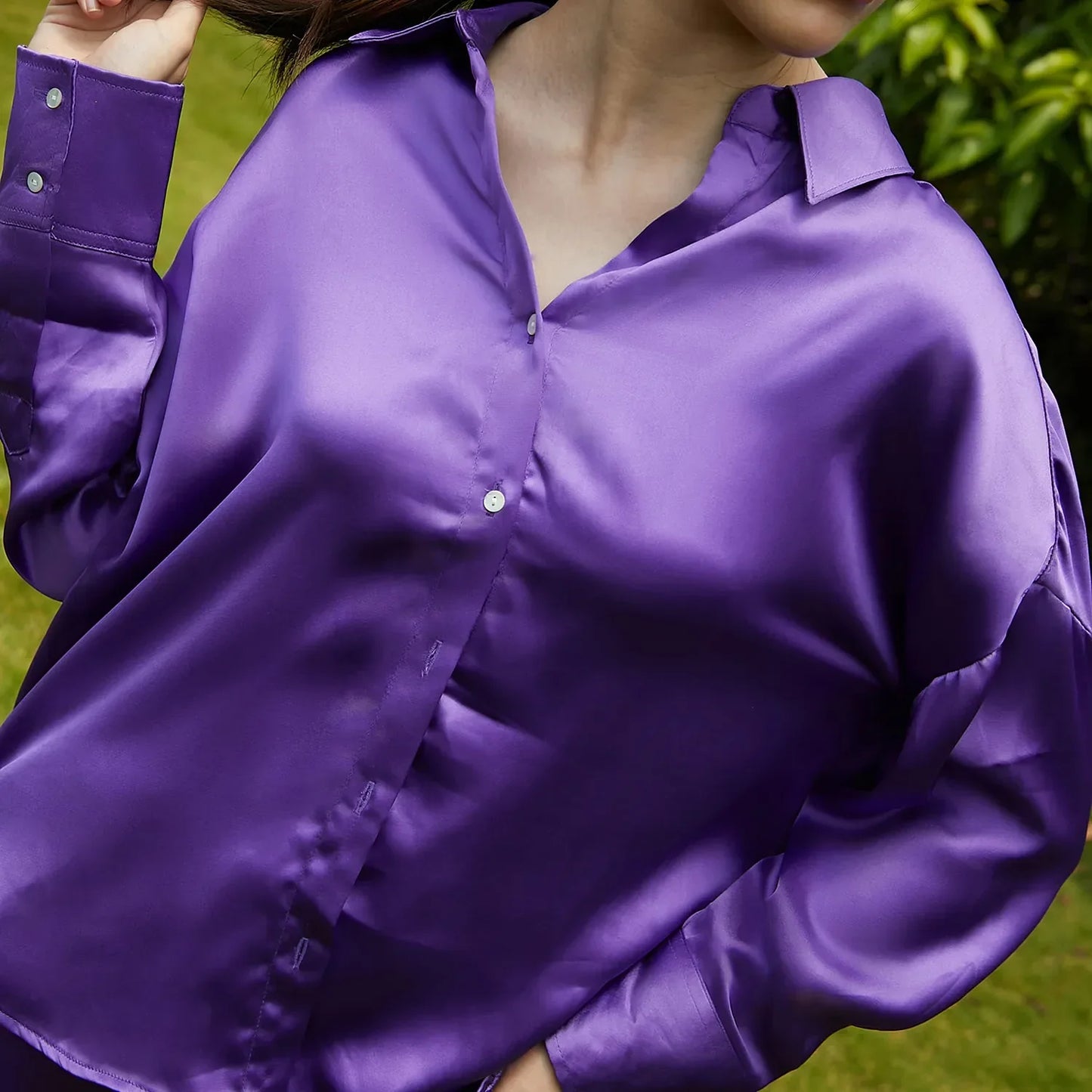 Boxy Satin Co-Ord Set