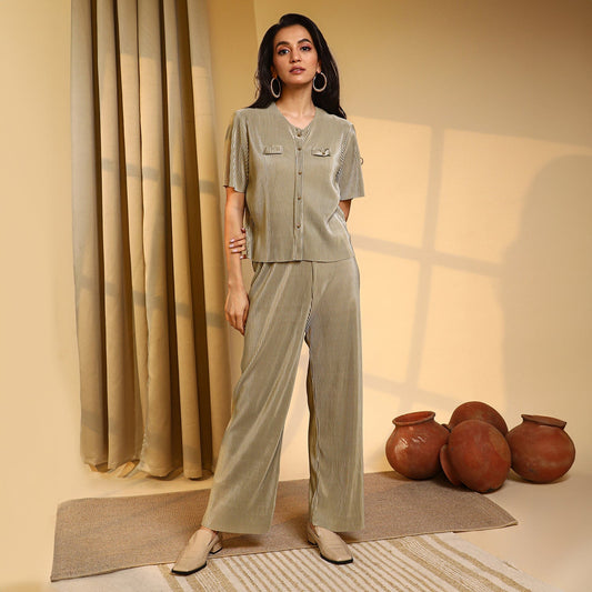 Pleated Co-Ord Set