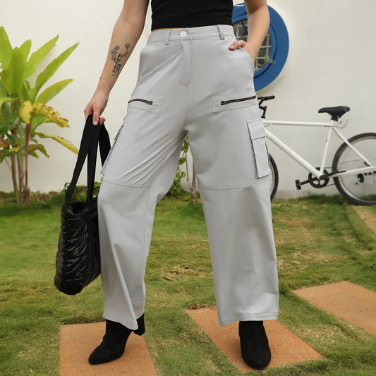 Straight Fit Cargo Trousers