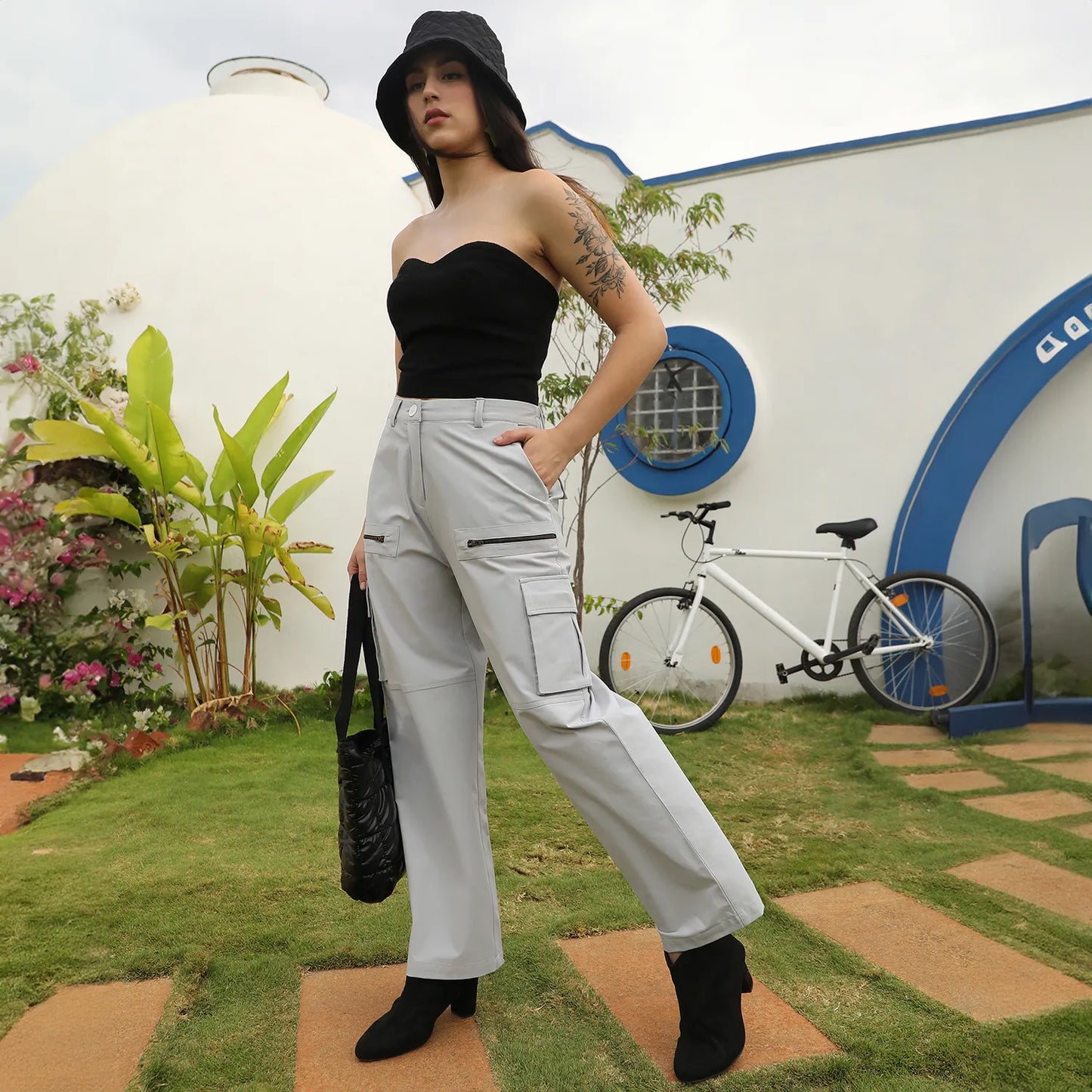 Straight Fit Cargo Trousers