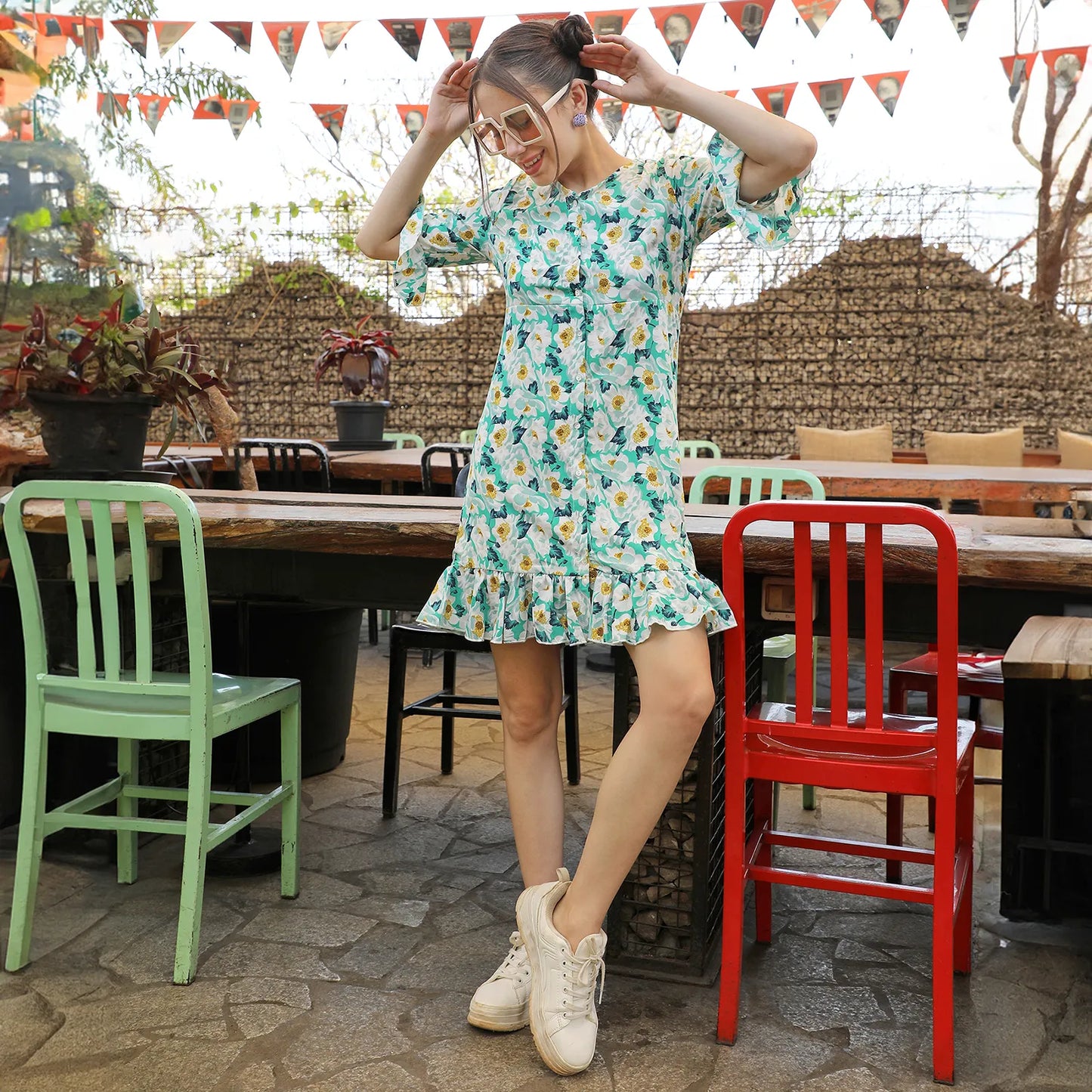Botanical Cluster Dress
