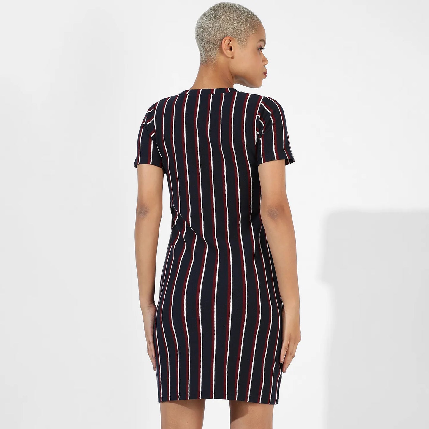 Halo Striped Mini Dress