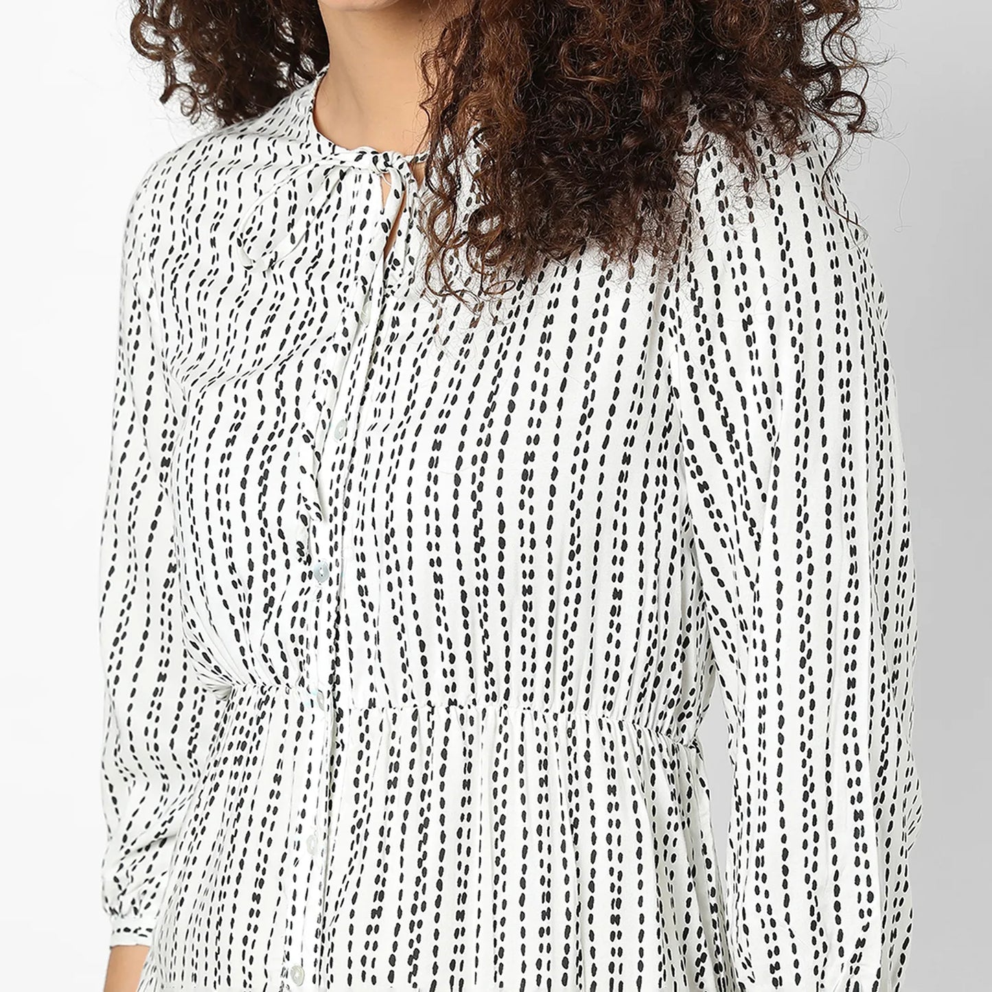 Chalk Striped Midi Dress