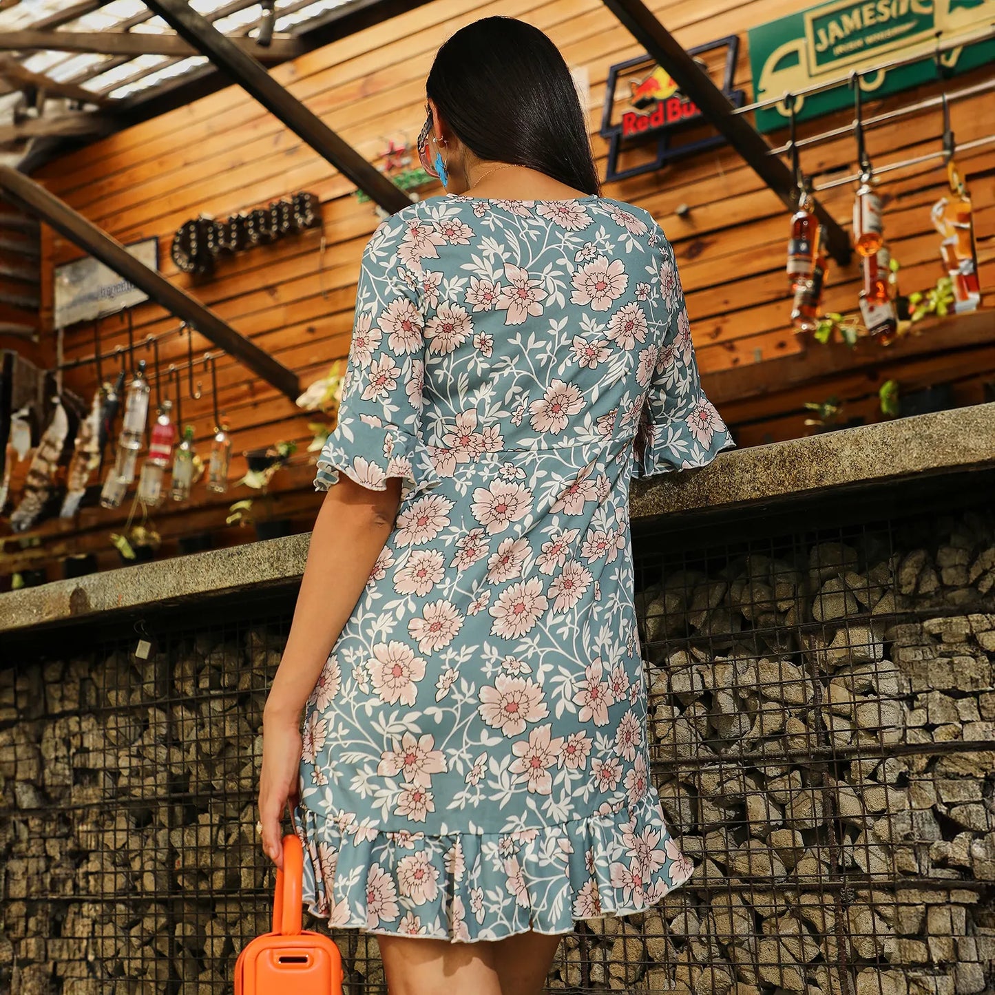 Floral Cluster Dress