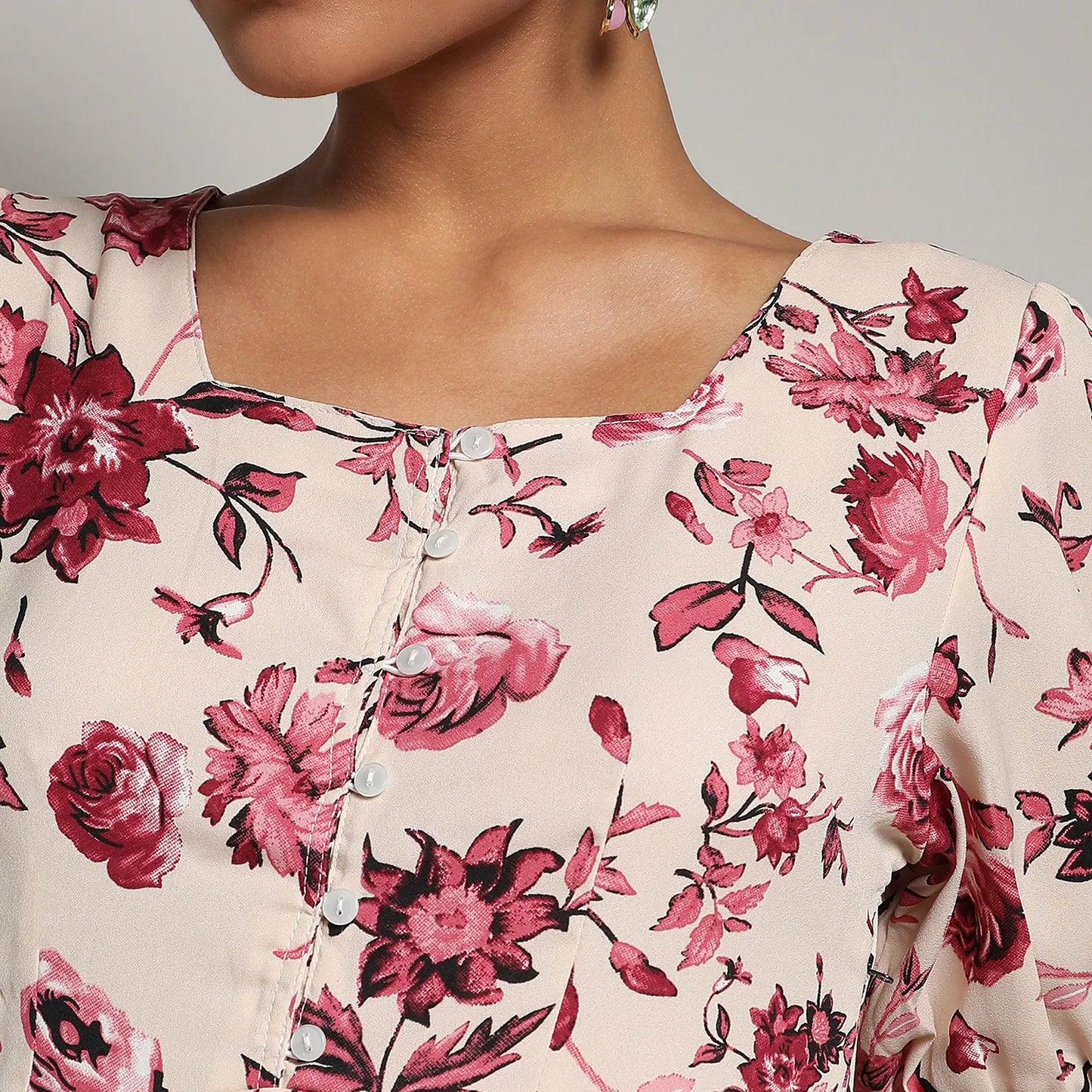 Ruffle Floral Dress