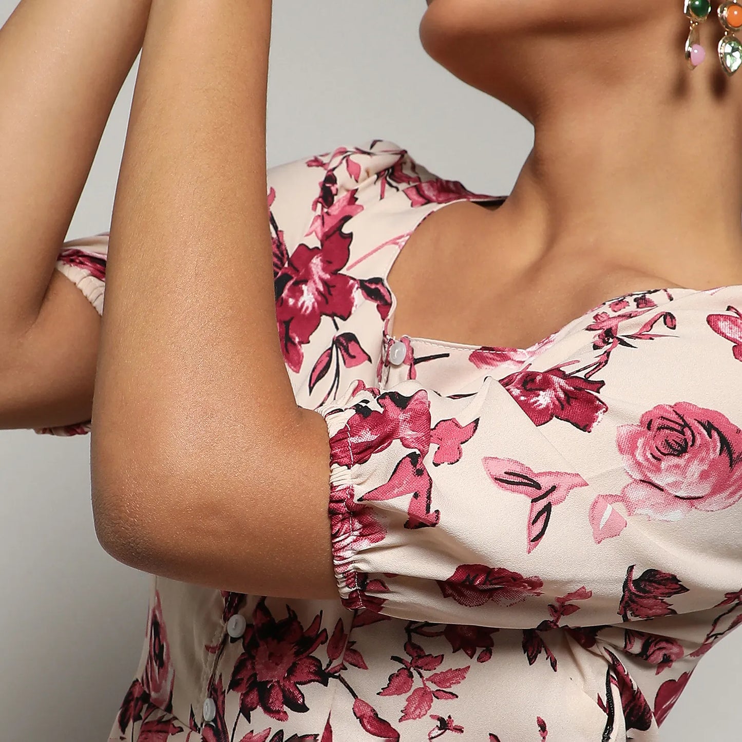 Ruffle Floral Dress