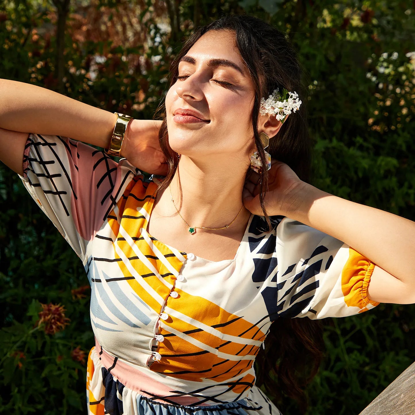 Botanical Midi Dress