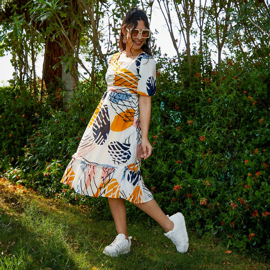 Botanical Midi Dress