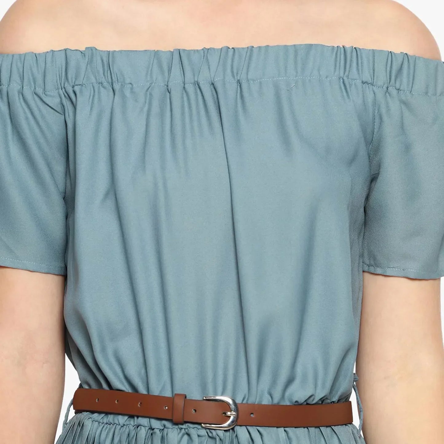 Pleated Midi Dress