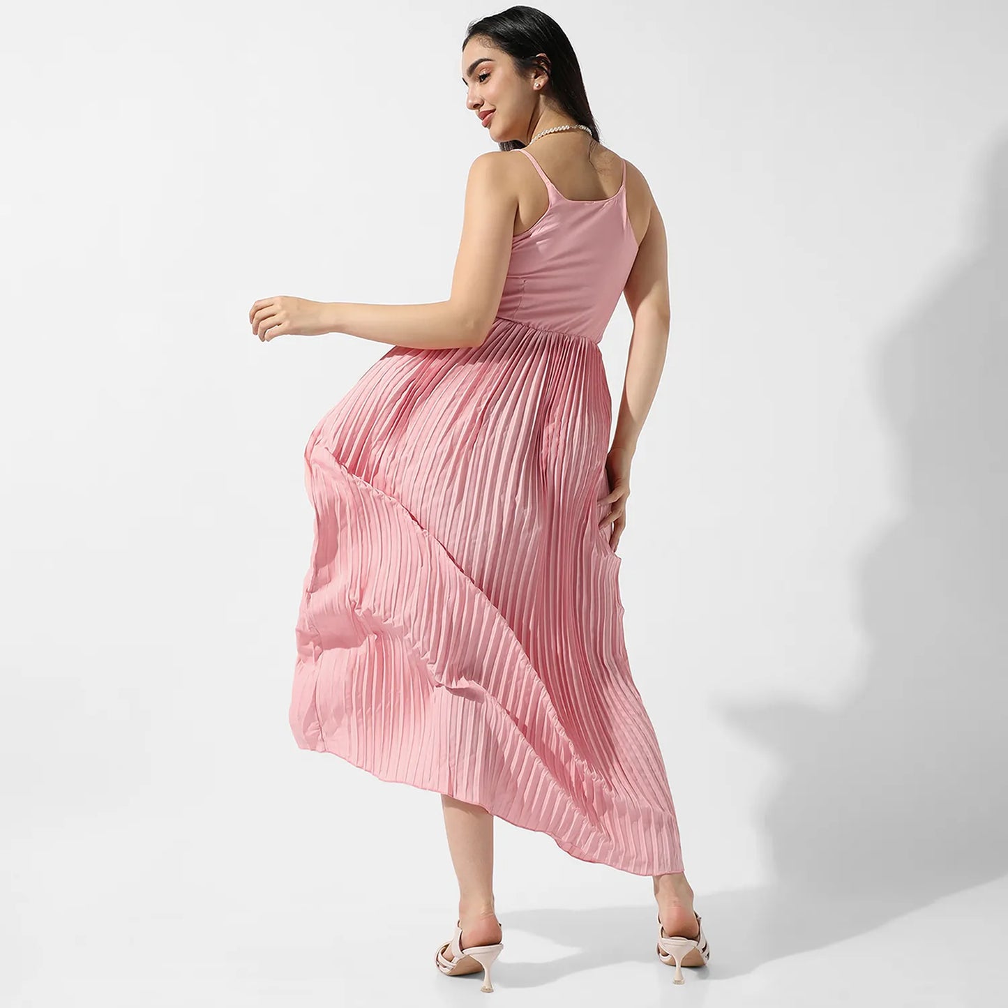 Pleated Maxi Dress