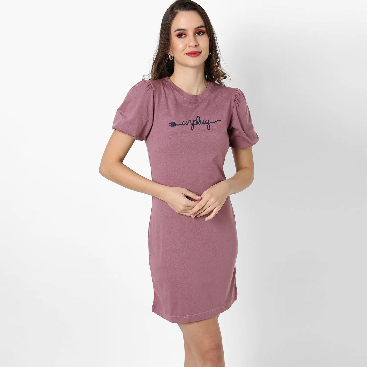 Unplug T-Shirt Dress