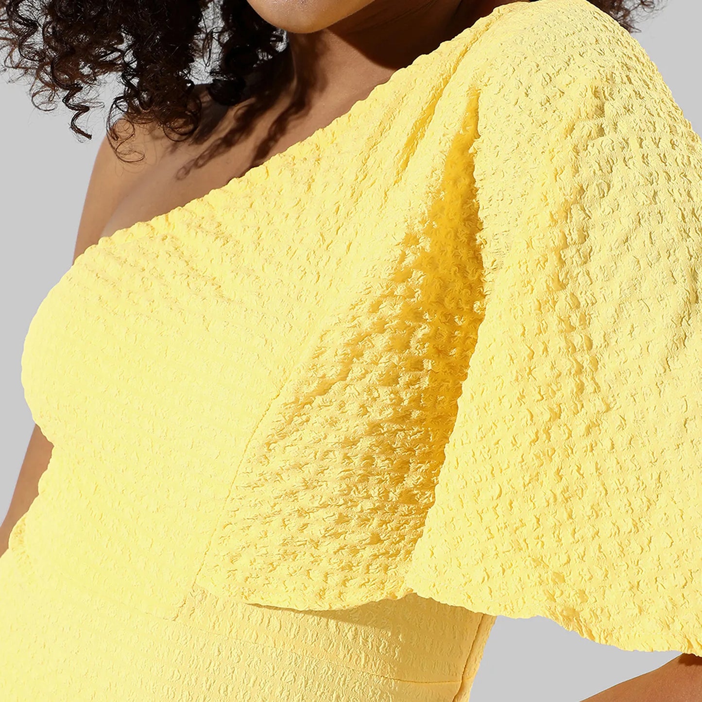 Ruffle One-Shoulder Dress