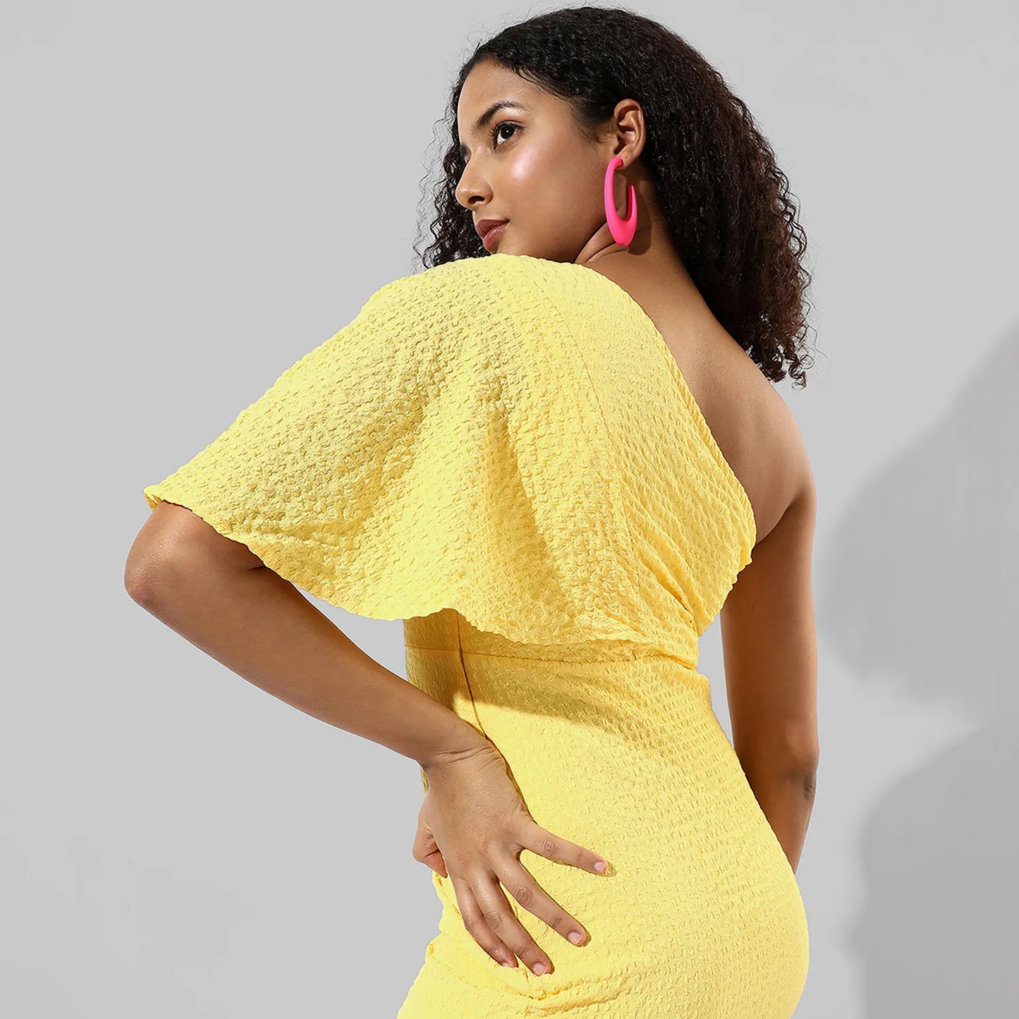 Ruffle One-Shoulder Dress