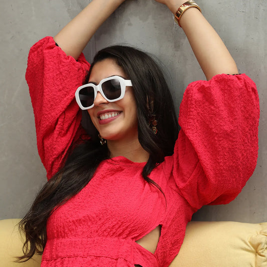 Open-Back Creased Dress