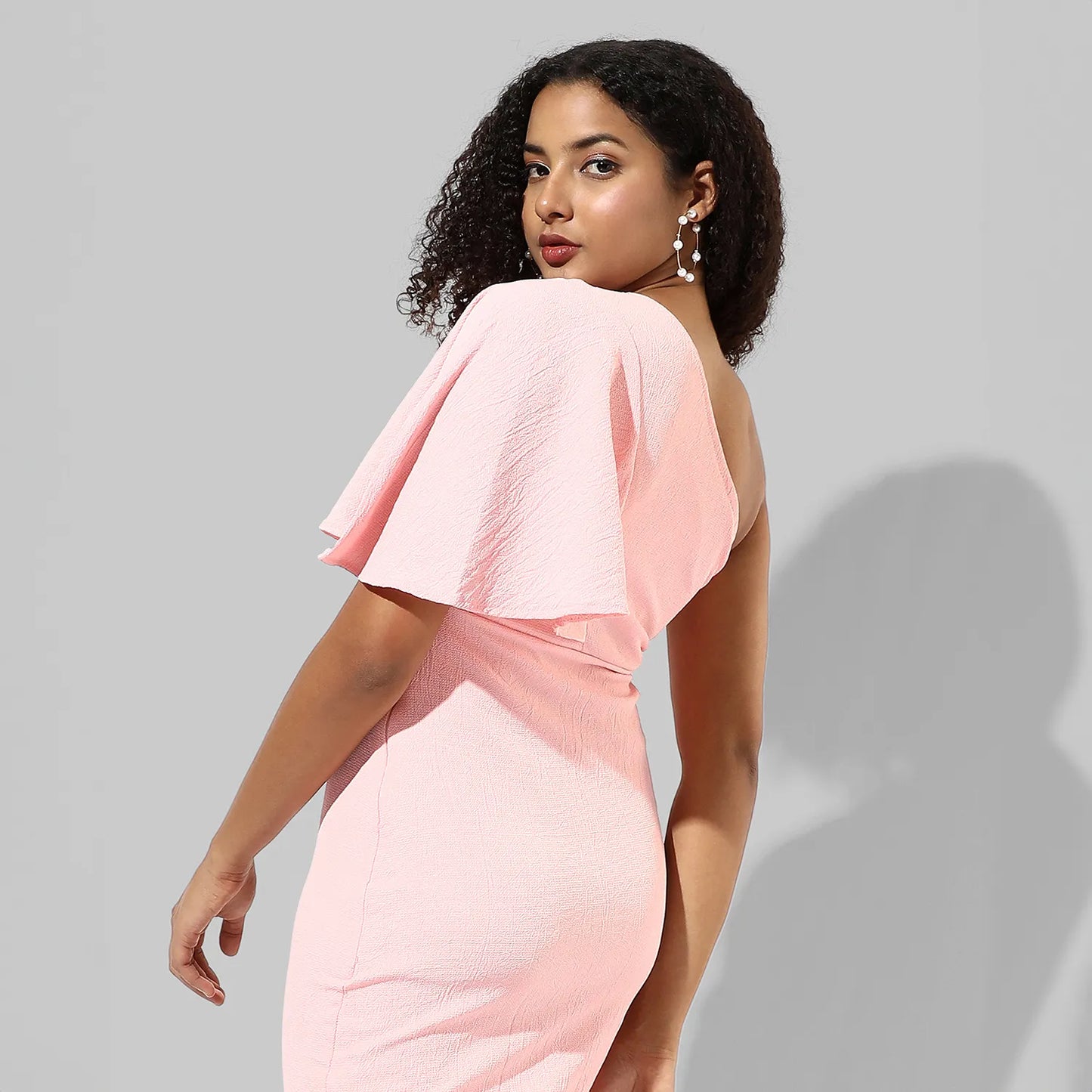 Ruffle One-Shoulder Dress