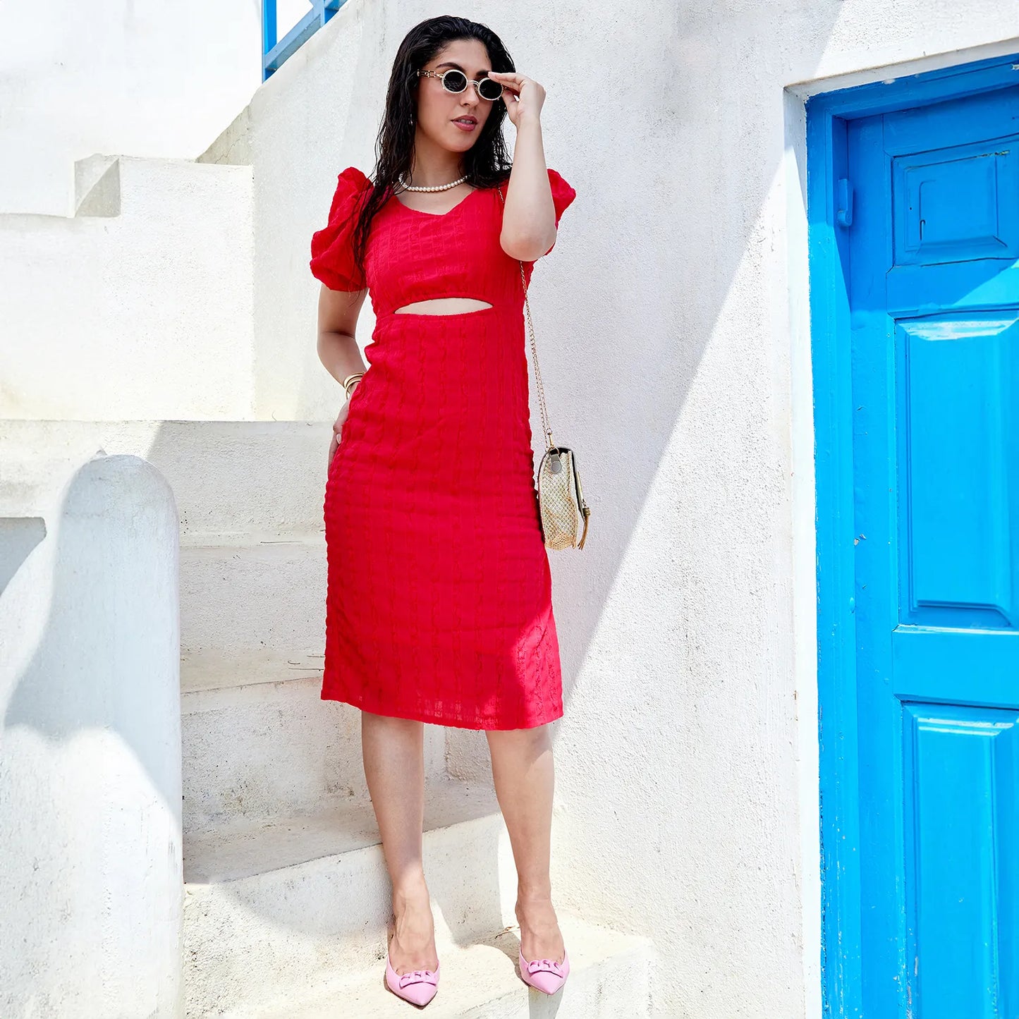 Cutout Midi Dress