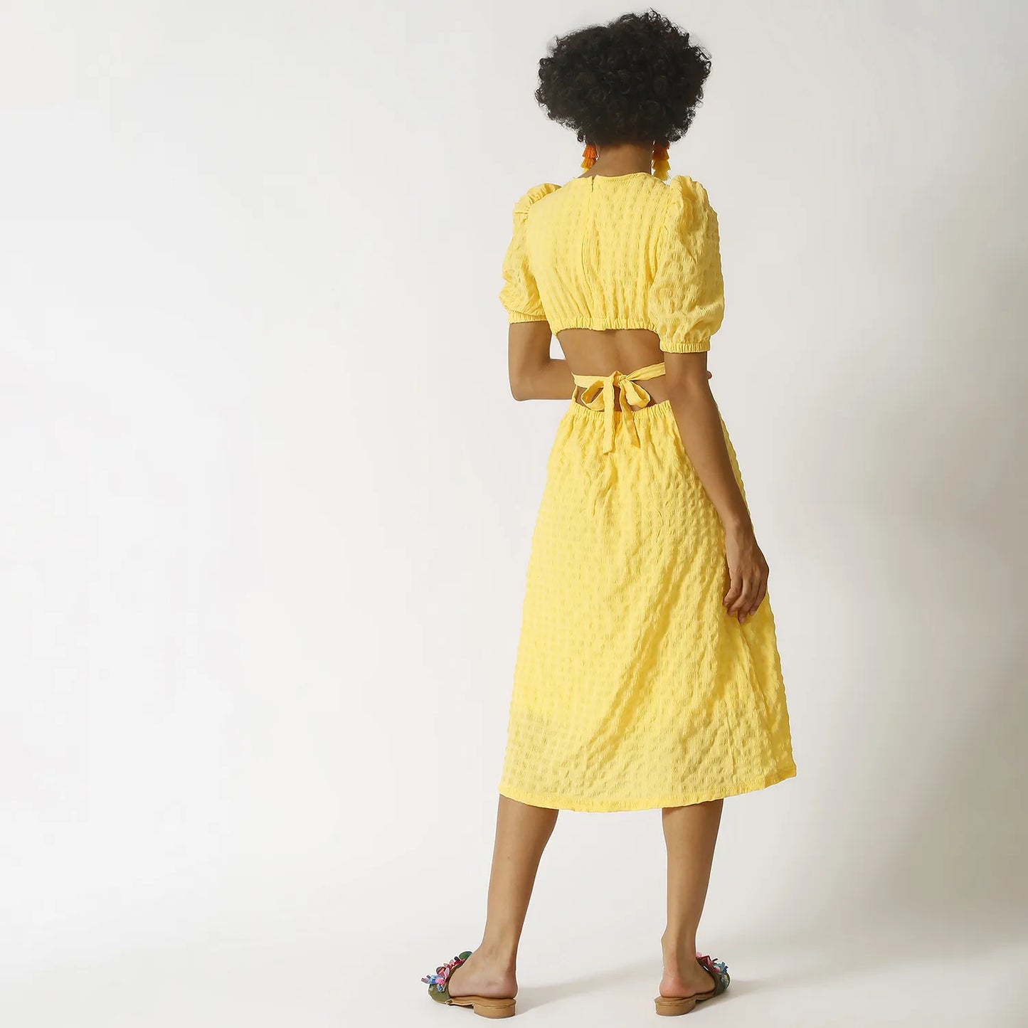 Open-Back Midi Dress