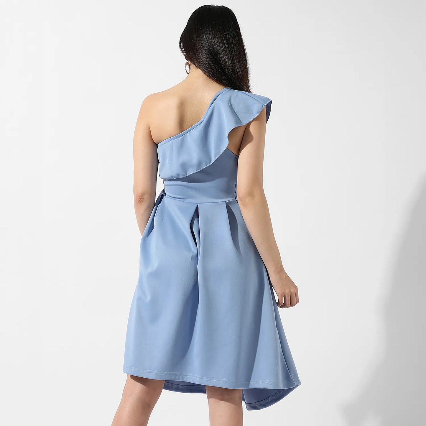 One-Shoulder Ruffle Dress