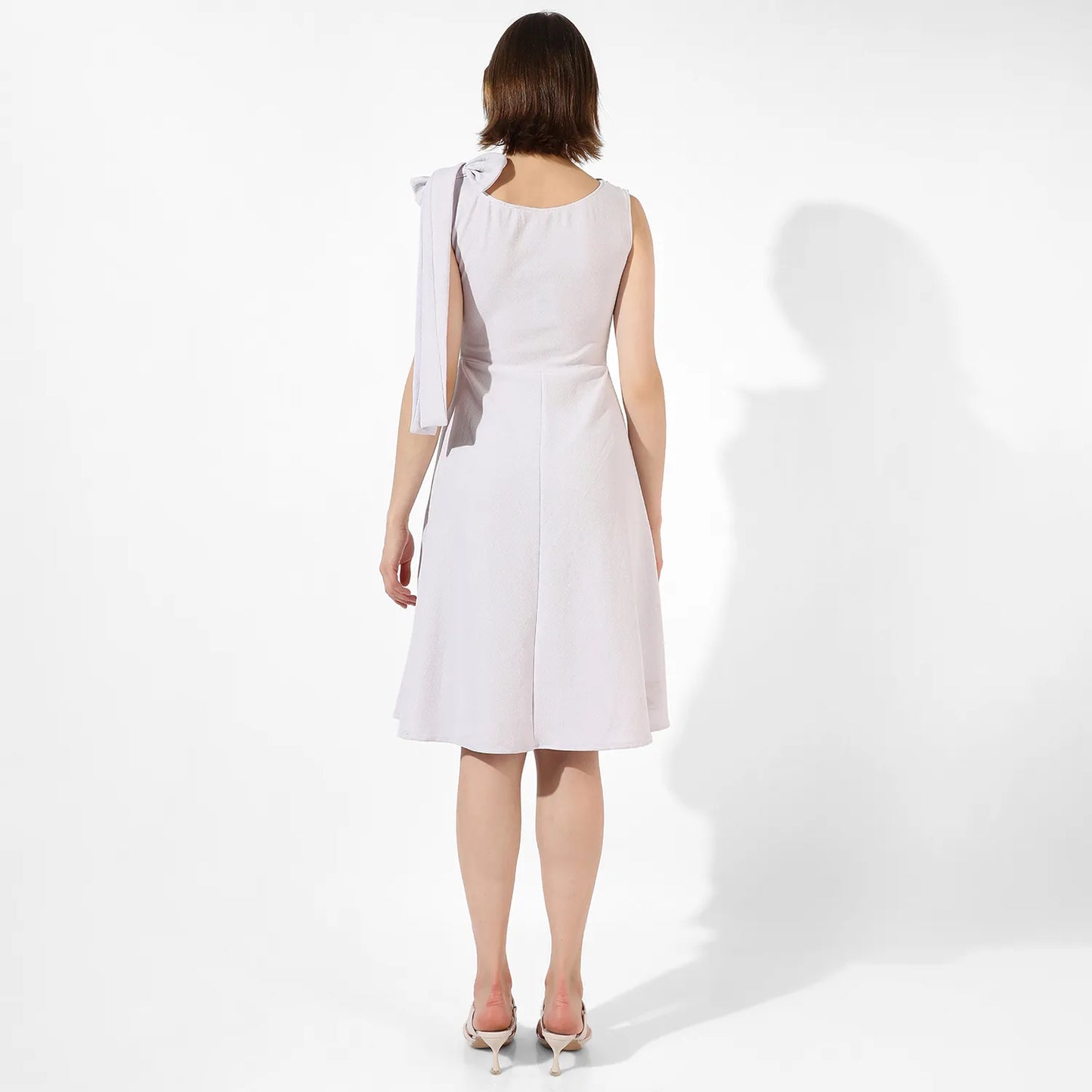 Midi Dress With Ribbon Detail