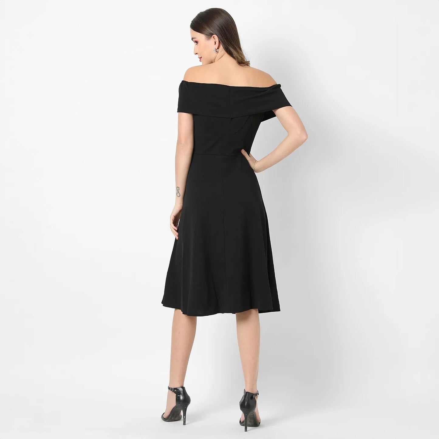 Criss-Cross Midi Dress