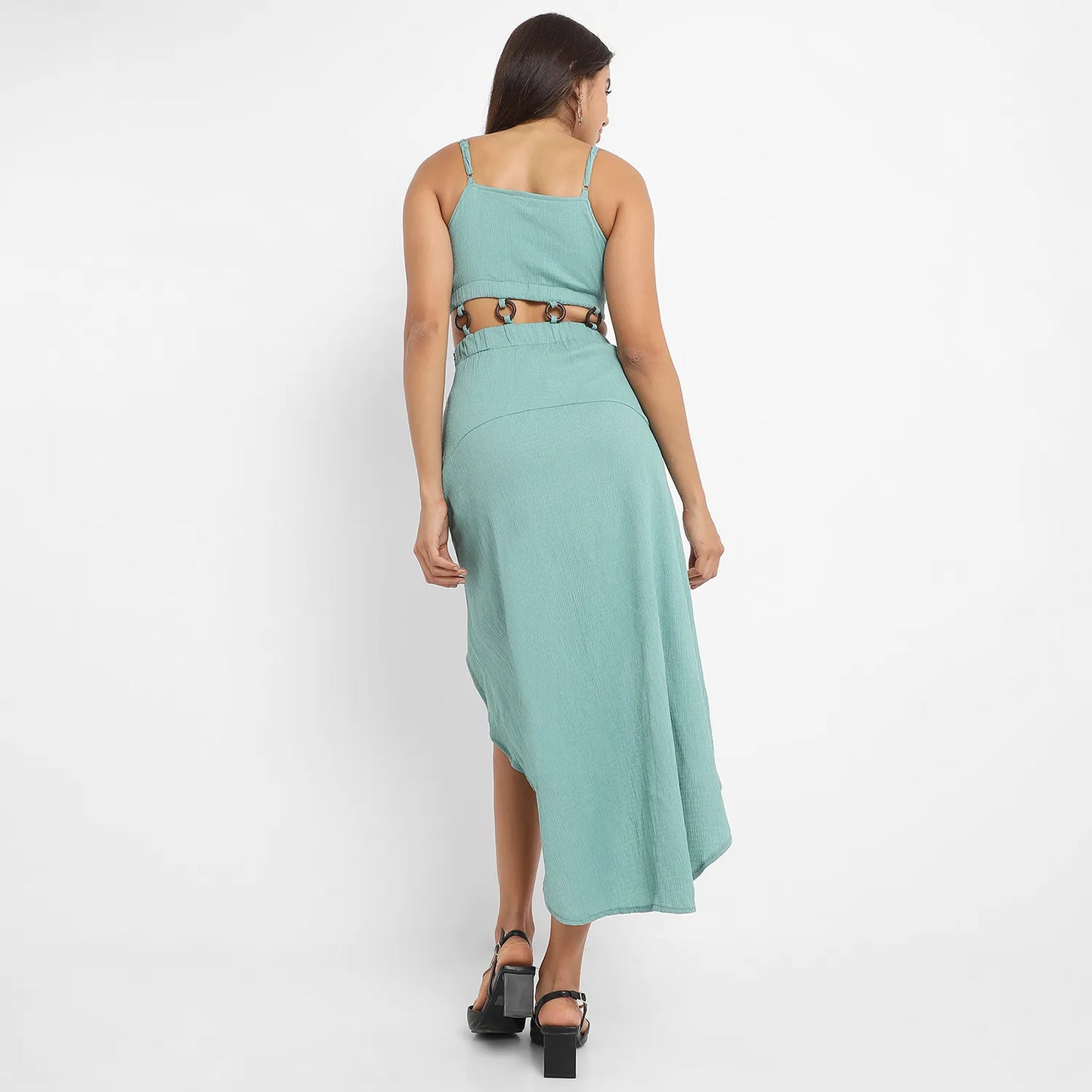 High-Low Cutout Dress