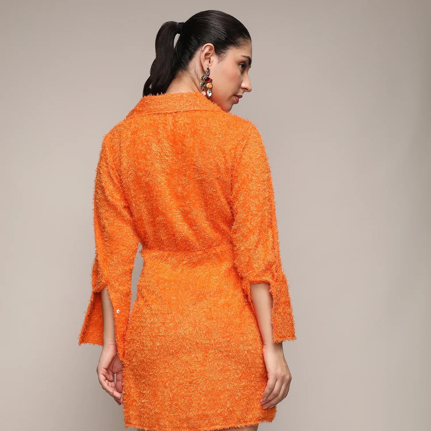 Sherpa Wrap Dress