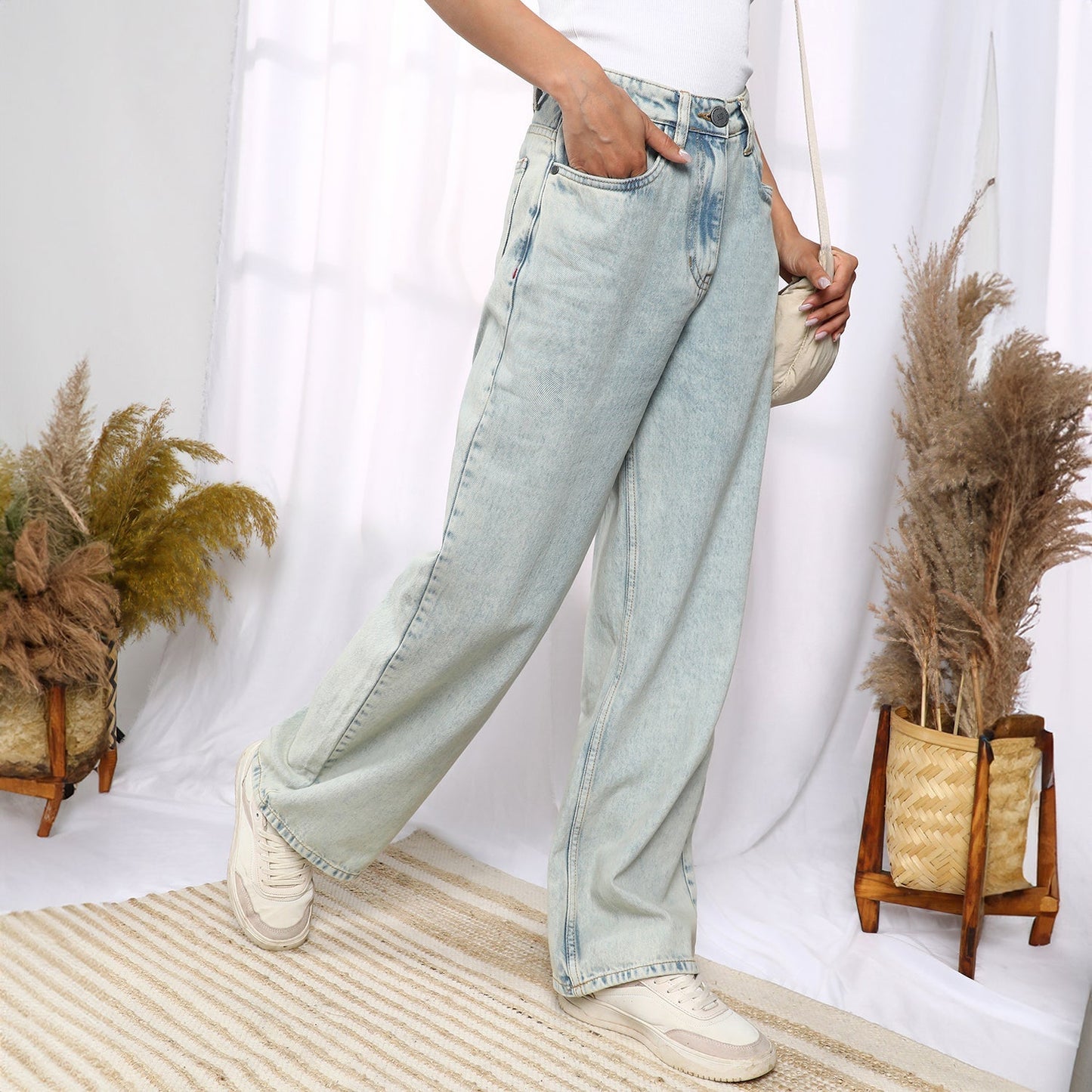Ombre-Wash Denim Jeans