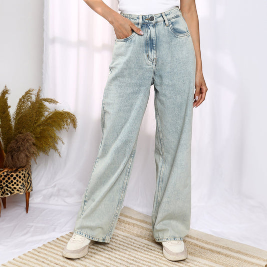 Ombre-Wash Denim Jeans