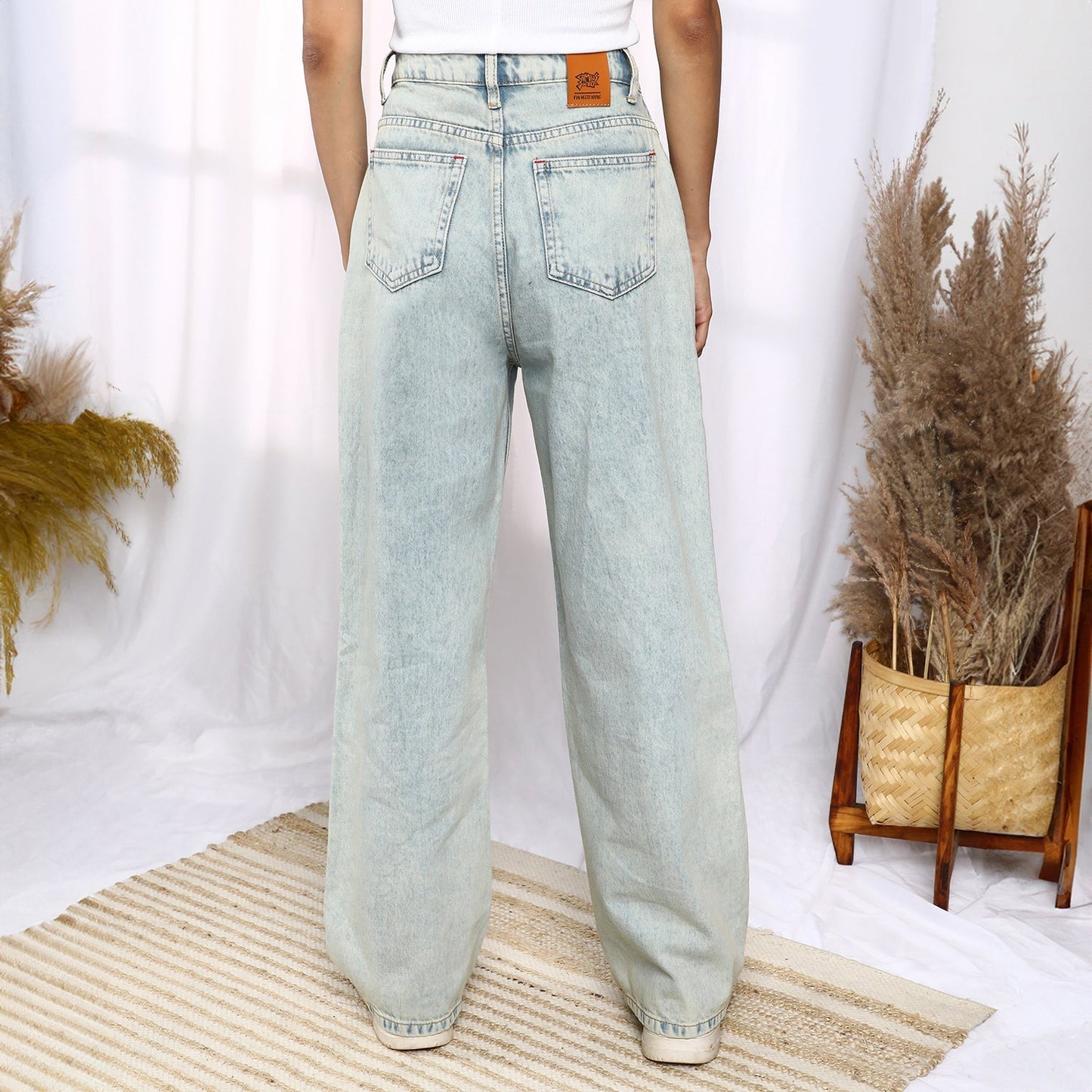 Ombre-Wash Denim Jeans