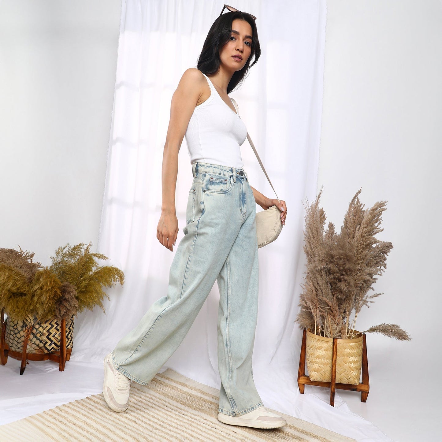 Ombre-Wash Denim Jeans