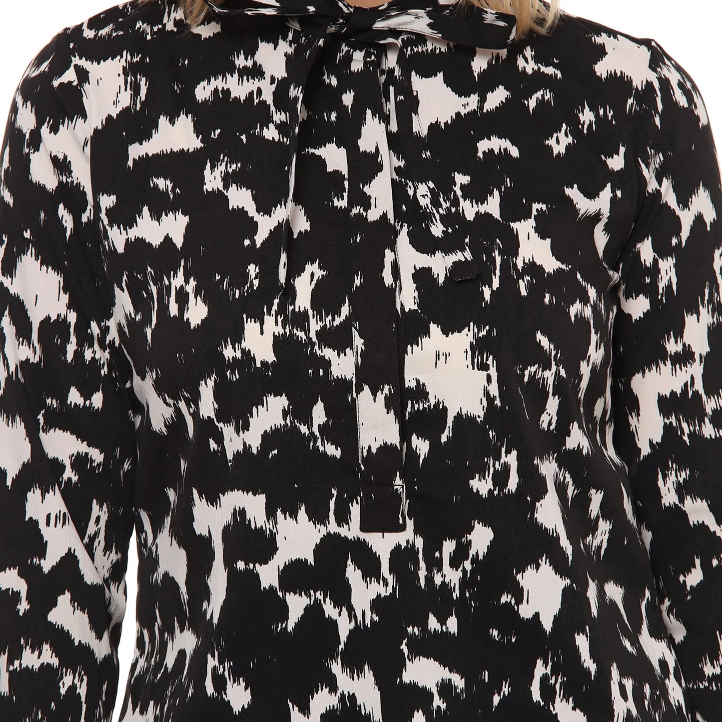 Abstract Tie-Up Top