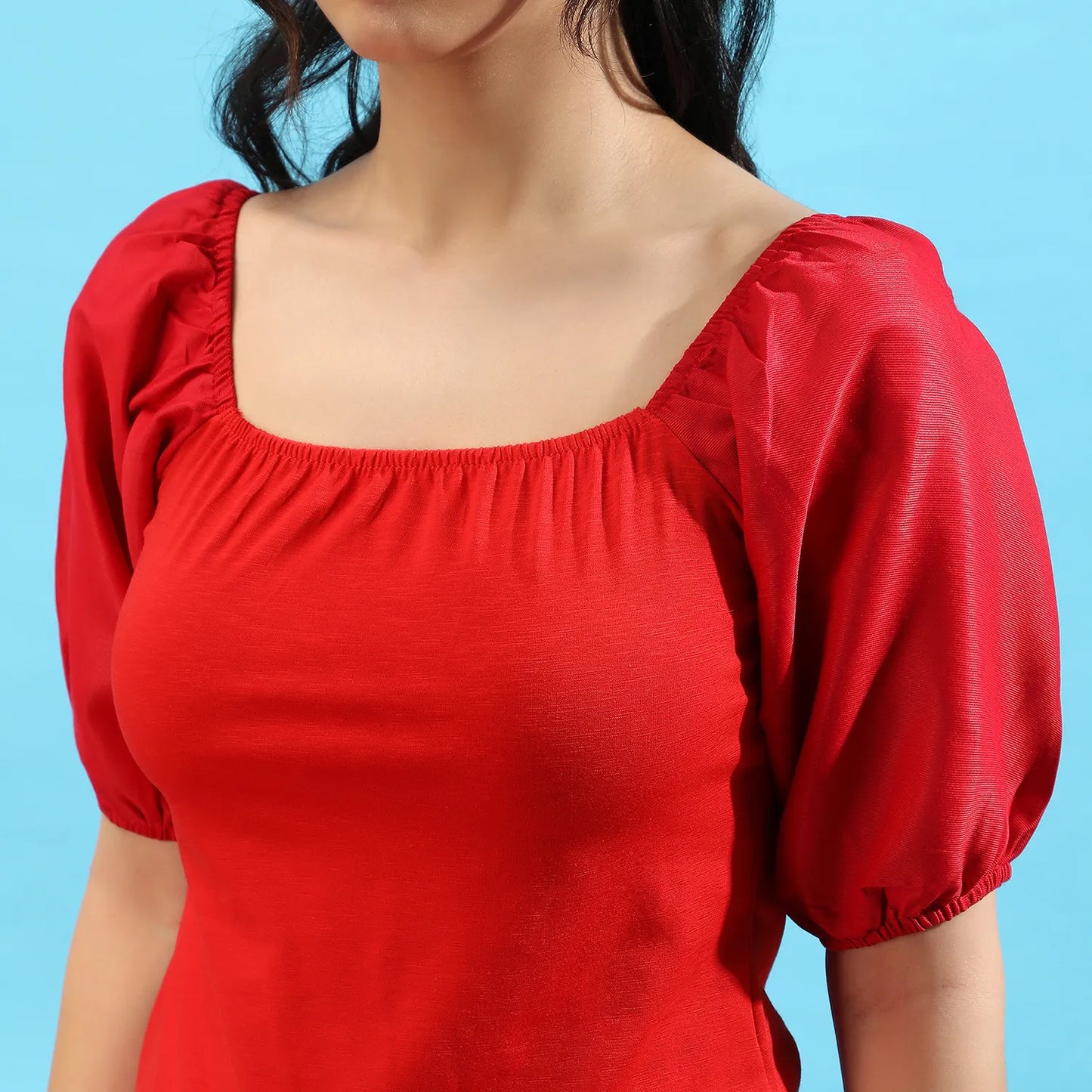 Puff-Sleeved Top