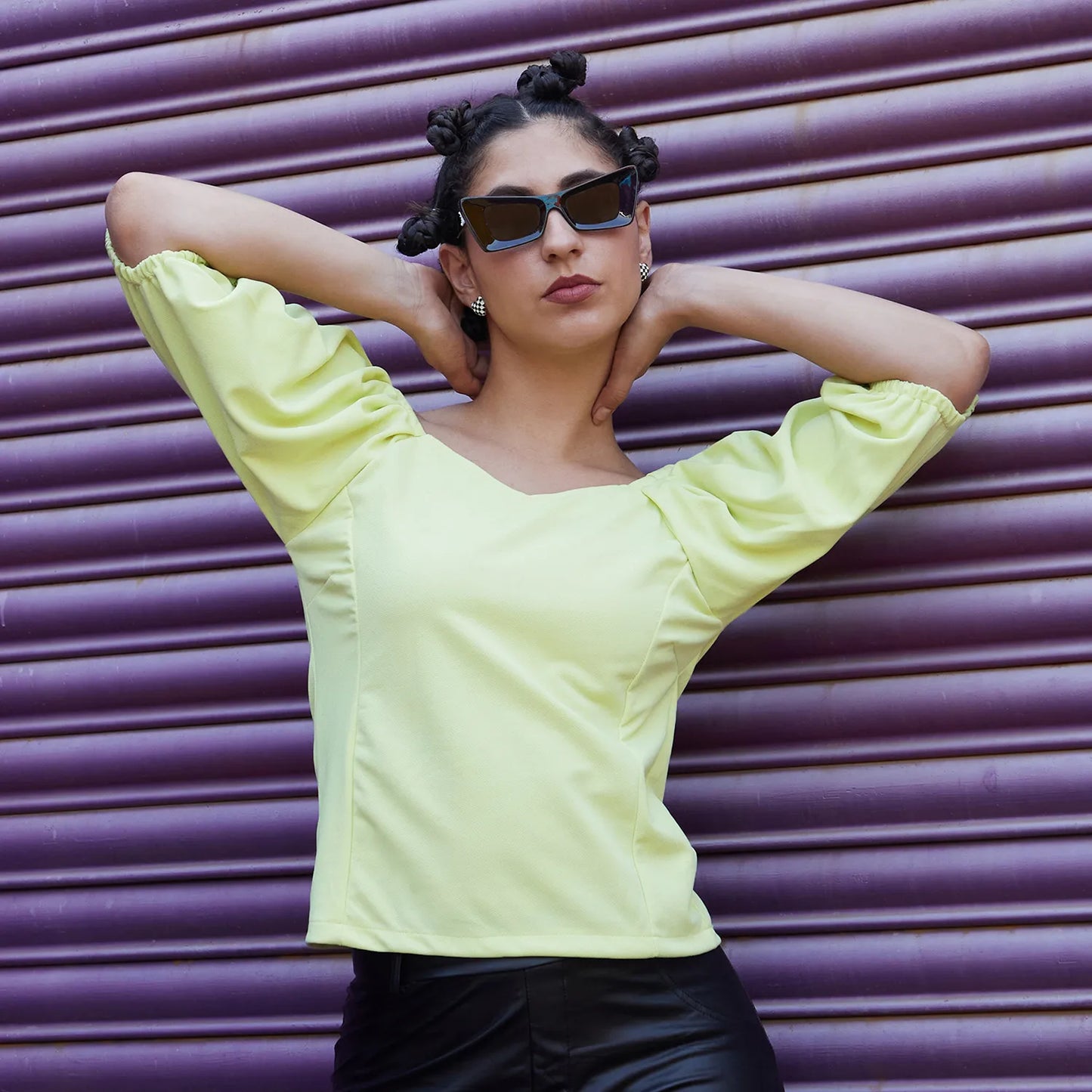 Puff-Sleeved Top