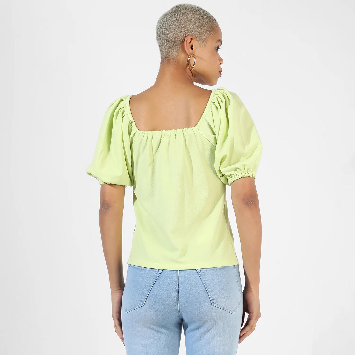 Puff-Sleeved Top