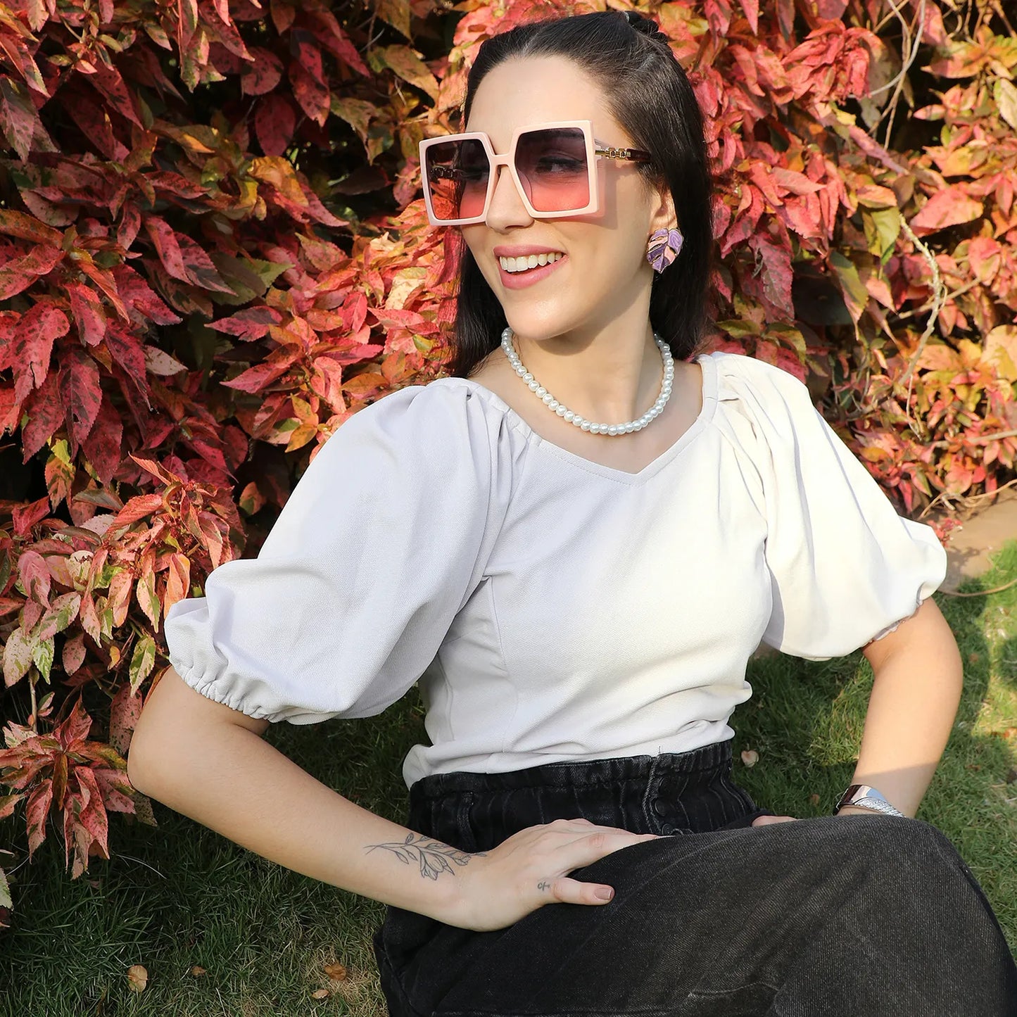 Puff-Sleeved Top