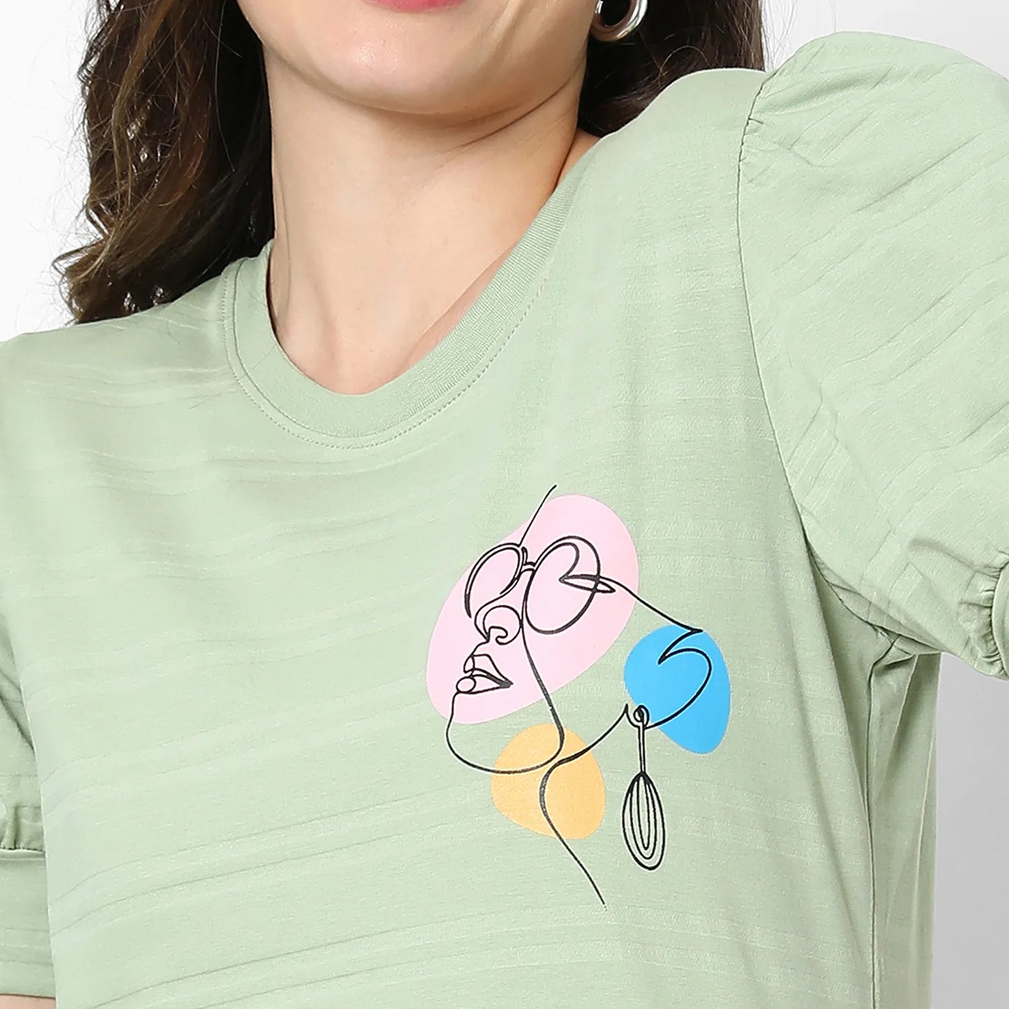 Puff-Sleeved Top